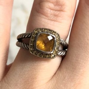 David Yurman Petite Albion-Citrine Ring